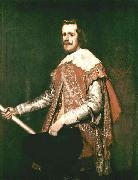 VELAZQUEZ, Diego Rodriguez de Silva y Phillip IV in Army Dress (The portrait of Fraga)  wet oil